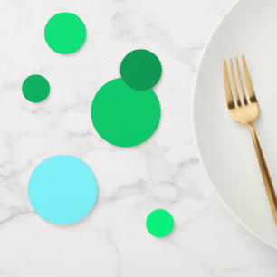 Aurora Green to Electric Blue Gradient Table Confetti