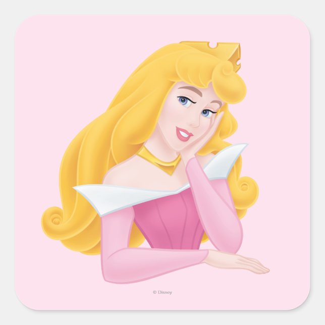 Aurora Headshot Square Sticker (Front)