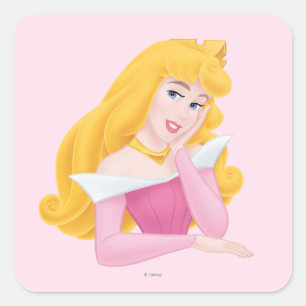 Aurora Headshot Square Sticker