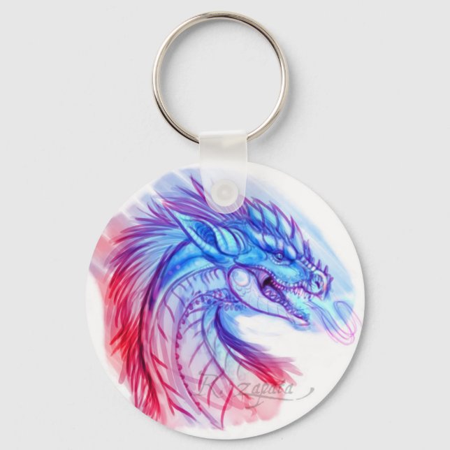 Aurora Ice dragon Keychain (Front)