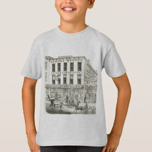 Aurora Illinois Aurora Beacon News 1871 Stone Lith T-Shirt
