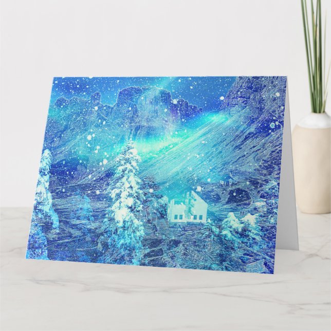 Aurora In Valleys  Card (Front)