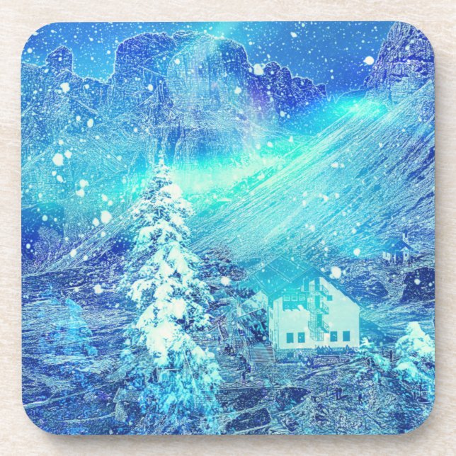 Aurora In Valleys Coaster (Front)