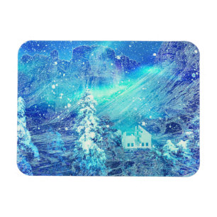 Aurora In Valleys  Magnet