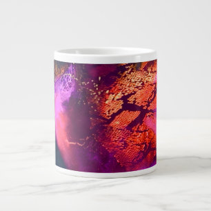 Aurora-Inspired Luxury Art Large Coffee Mug