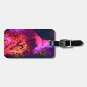 Aurora-Inspired Luxury Art Luggage Tag