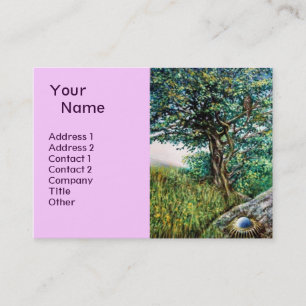 AURORA / MAGIC TREE, green, blue pink Business Card
