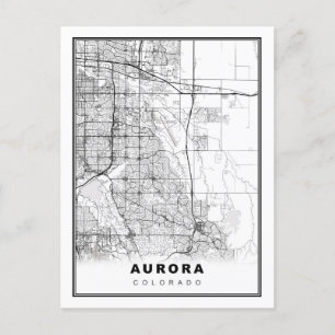 Aurora Map Postcard