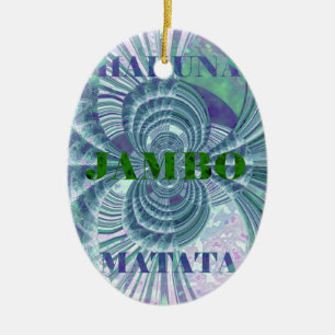 Aurora Matata Art Print Ceramic Ornament