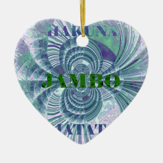 Aurora Matata Art Print Ceramic Ornament (Front)