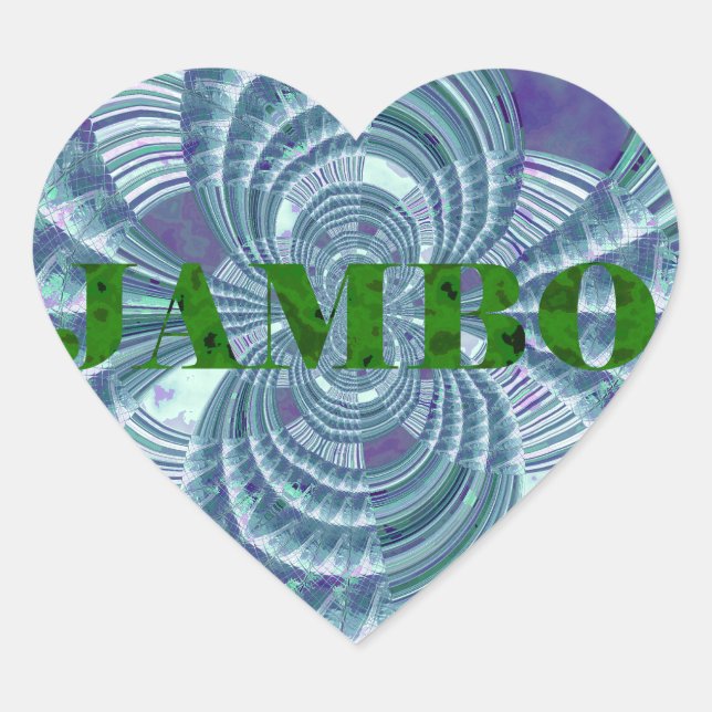 Aurora Matata Art Print Heart Sticker (Front)