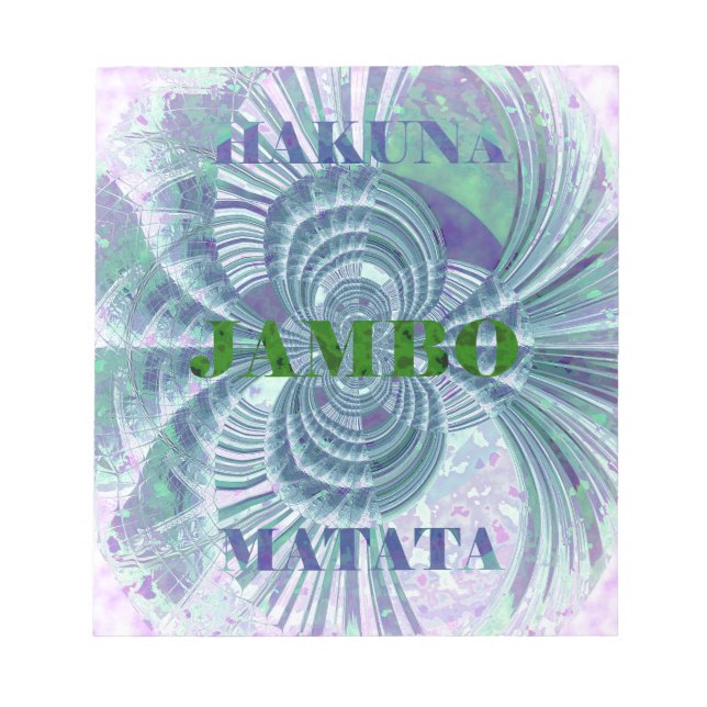 Aurora Matata Art Print Notepad (Front)