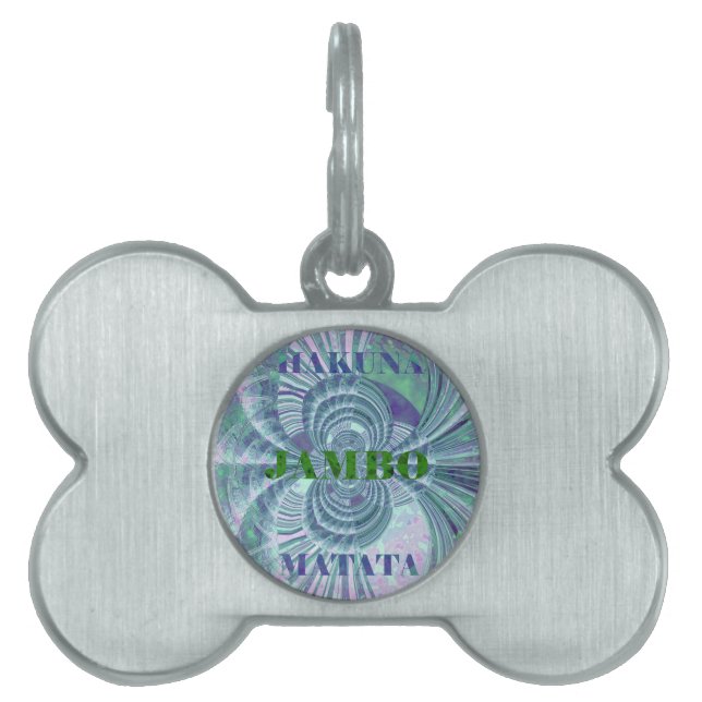 Aurora Matata Art Print Pet Name Tag (Front)