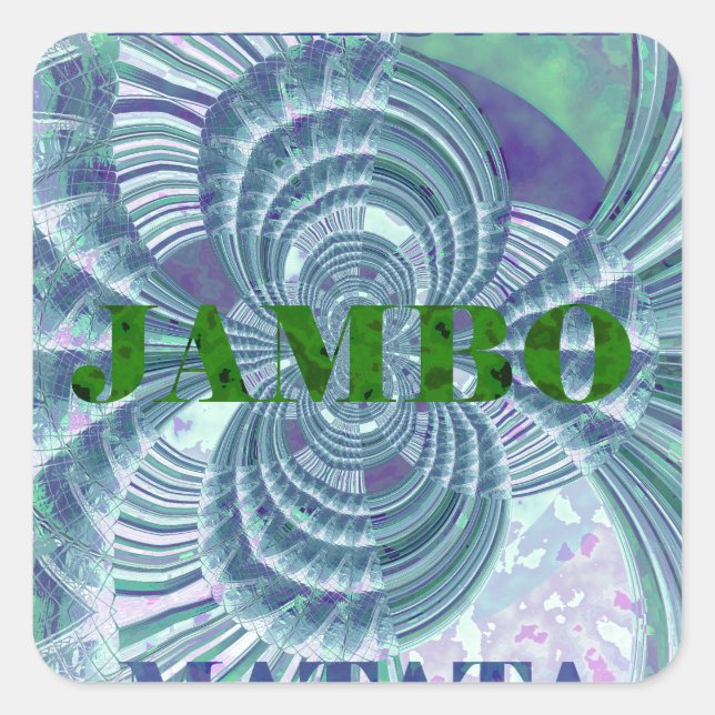 Aurora Matata Art Print Square Sticker (Front)