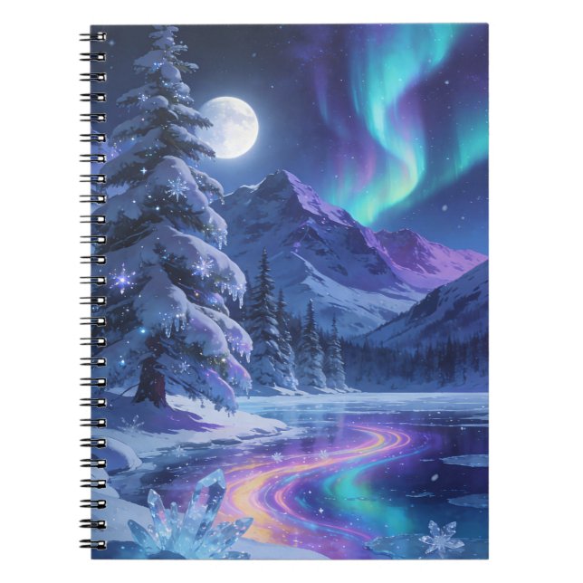 Aurora Moonlake Spiral Notebook (Front)