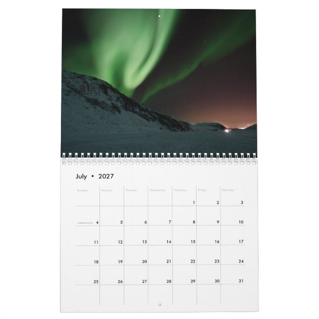 Aurora & Northern Lights Calendar (Jul 2027)