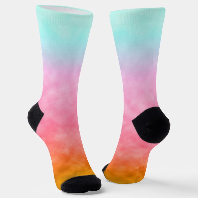 Aurora of Dawn Socks (Angled)