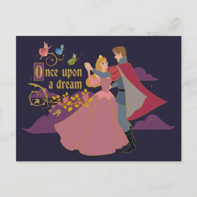 Aurora & Phillip Once Upon a Dream Waltz Postcard (Front)
