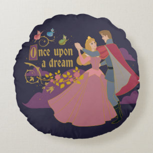Aurora & Phillip Once Upon a Dream Waltz Round Pillow