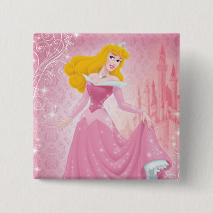 Aurora Princess 2 Inch Square Button