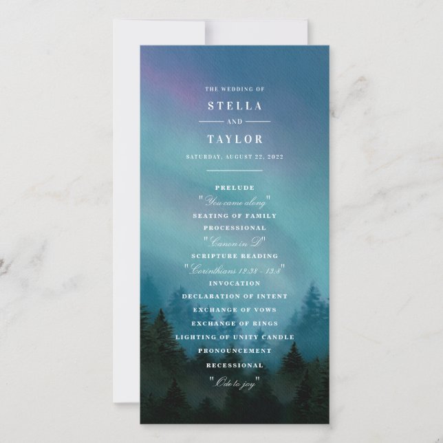 Aurora Program Card (Front)