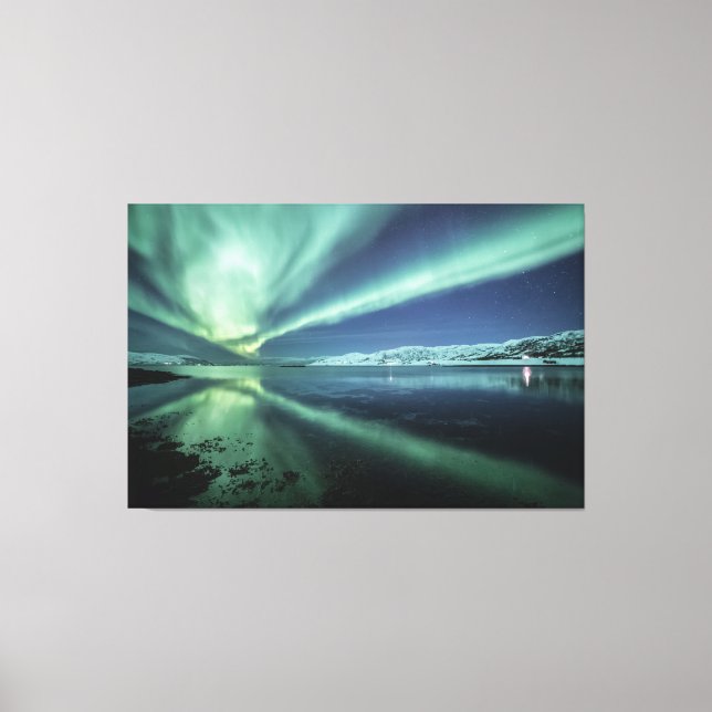Aurora Reflection Canvas Print (Front)