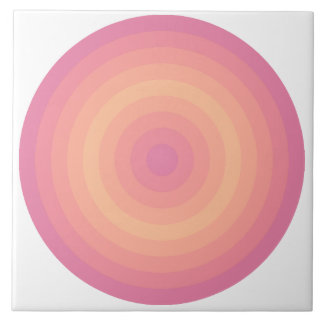 Aurora rose flou cercles de pêche Carreaux céramiq