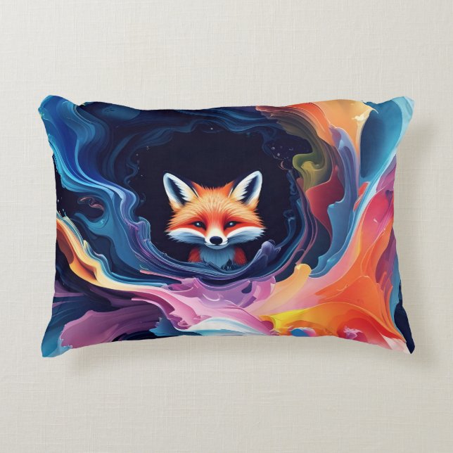 "Aurora’s Spirit" Accent Pillow (Front)