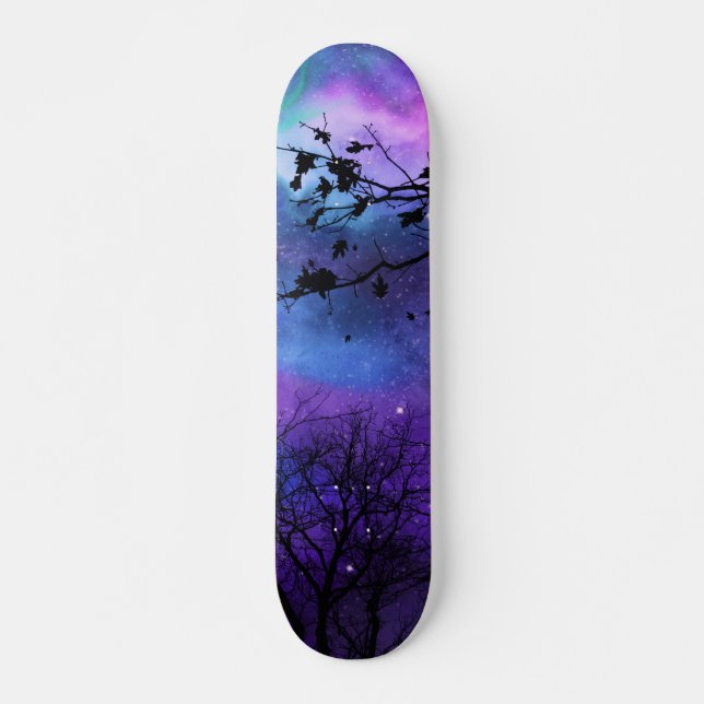 Aurora Skies Skateboard (Front)