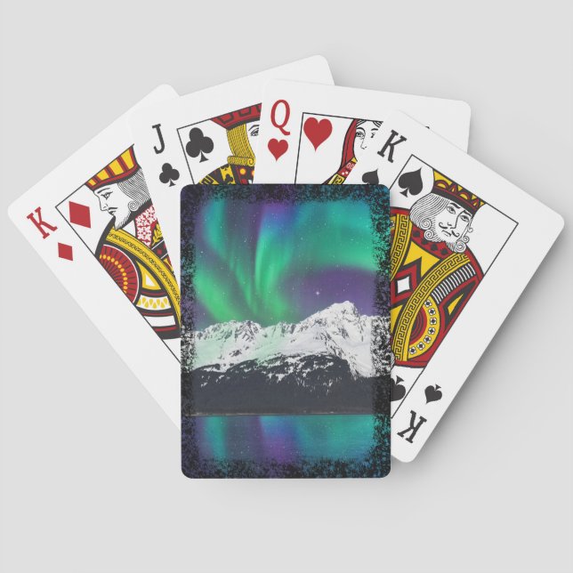 Aurora Splatter Frame - Bicycle Playing Cards (Back)