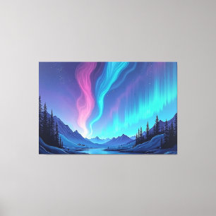 Aurora Tide – Premium 60"x40" Fluid Art Canvas Print