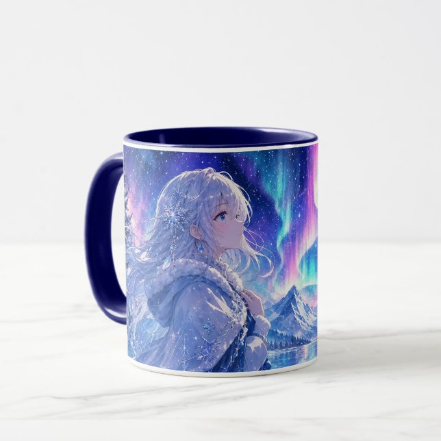 Aurora Winter Maiden Mug (Front Left)