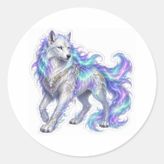 Aurora Wolf Sticker