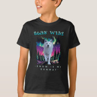 Aurora Wolfcore Stay Wild Quote Art
