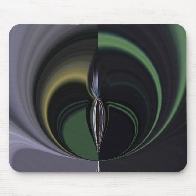 Aurora's Embrace: Cosmic Kaleidoscope Mouse Pad (Front)