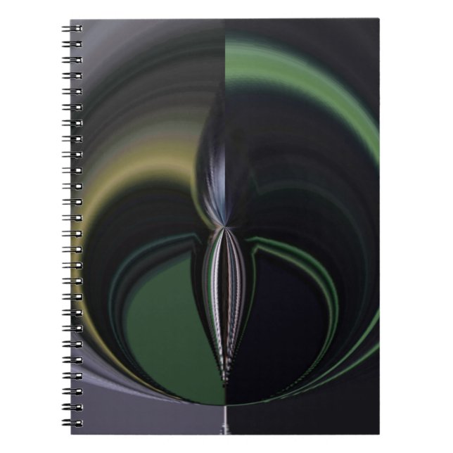 Aurora's Embrace: Cosmic Kaleidoscope Notebook (Front)