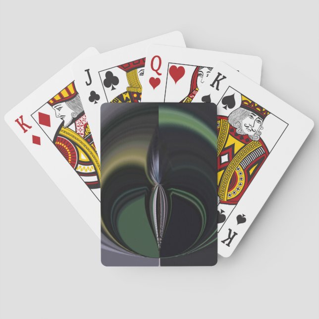 Aurora's Embrace: Cosmic Kaleidoscope Playing Cards (Back)