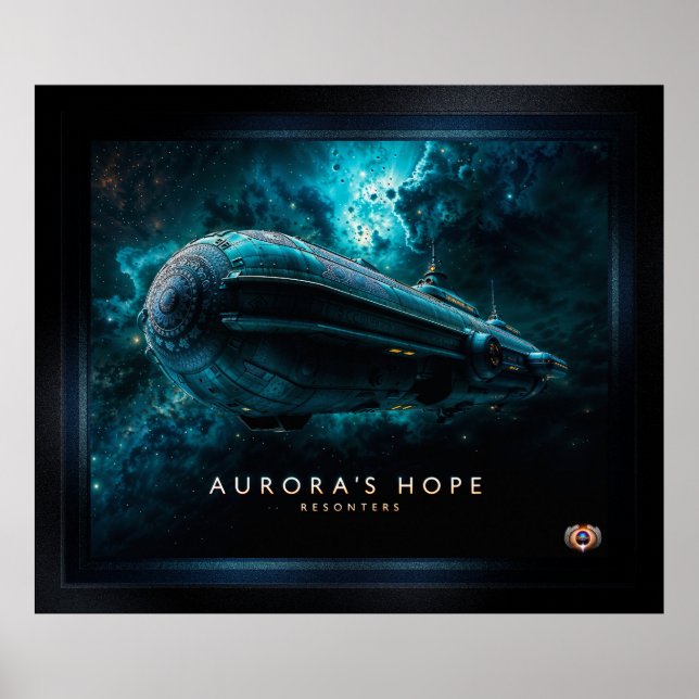 Aurora's Hope, Cosmic Journey by Xzendor7 Poster (Front)