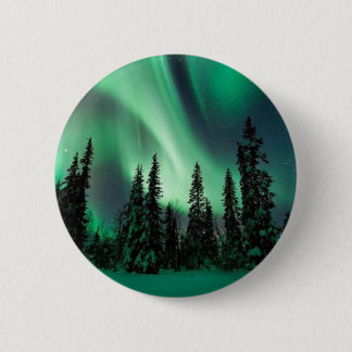 AURORAS OF ALASKA 2 INCH ROUND BUTTON
