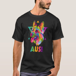 Aus German Shepherd Humour Shepard Animal Pun Dog T-Shirt