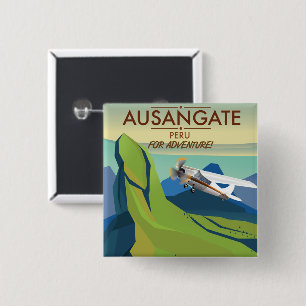 Ausangate Peru. Into Adventure! 2 Inch Square Button