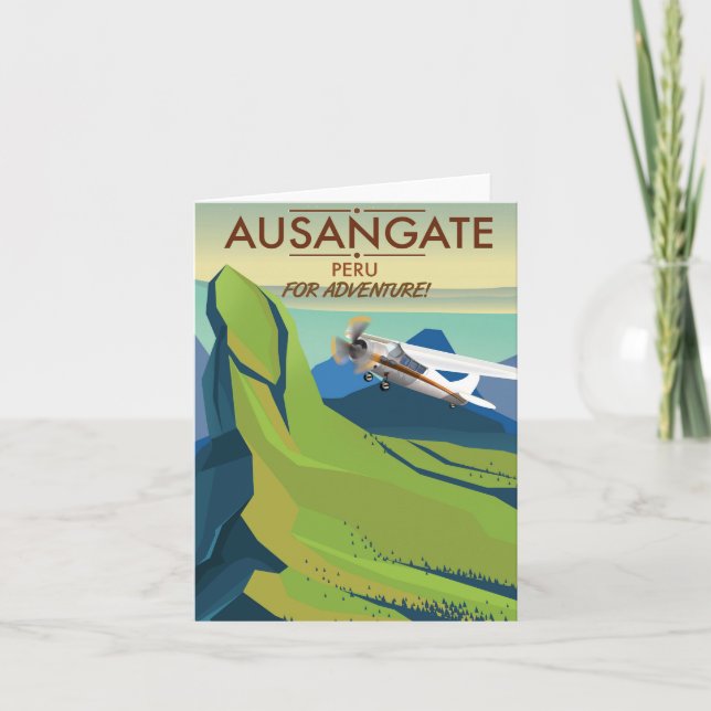 Ausangate Peru.  Into Adventure! Holiday Card (Front)