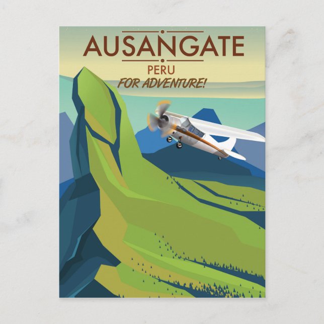 Ausangate Peru.  Into Adventure! Postcard (Front)