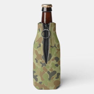 Auscam camouflage bottle cooler