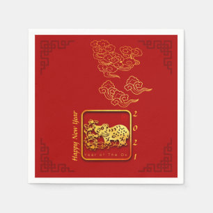 Auspicious Clouds Chinese New Year OX 2021 PN Napkin