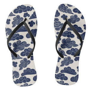 Auspicious Clouds Traditional Chinese Pattern Flip Flip Flops
