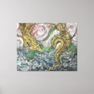 Auspicious Dragon (Zui-ryu) Canvas Print