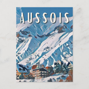 Ausset Ski Resort Postcard