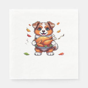 Aussie 178 Thanksgiving Oversized T-Shirt.png Napkin