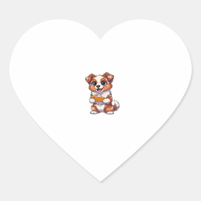 Aussie 182 Thanksgiving Oversized T-Shirt.png Heart Sticker (Front)